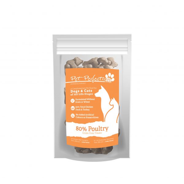 80% Poultry Dog & Cat Treat 500g