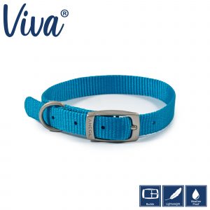 Nylon Collar Blue 20-26cm