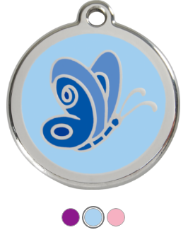 Butterfly Enamel  Pet Tag Medium