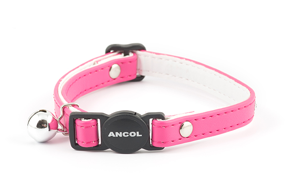 Cat Collar with Jewels Cerise Pink