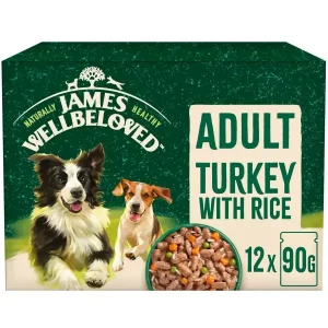 James Wellbeloved Adult Pouch Turkey & Rice 12 x 90g