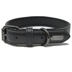 Milford Leather Collars Black 15mm x 33cm
