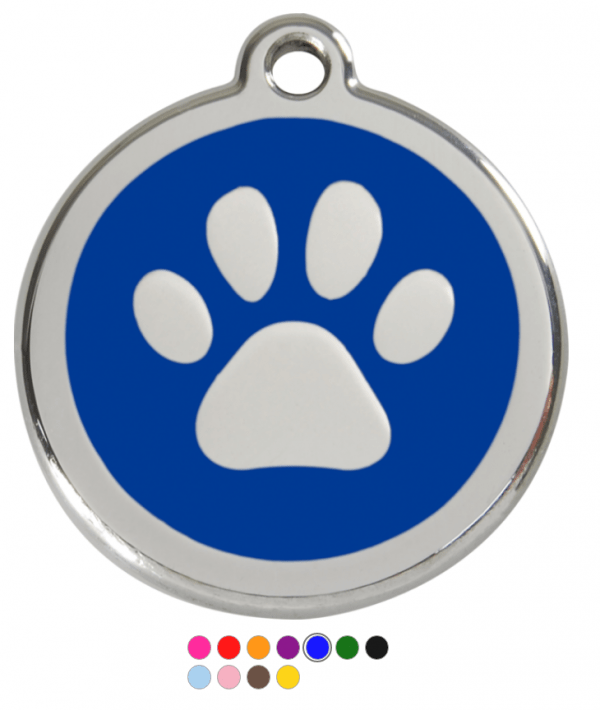 Pawprint Enamel  Pet Tag Medium - Image 6