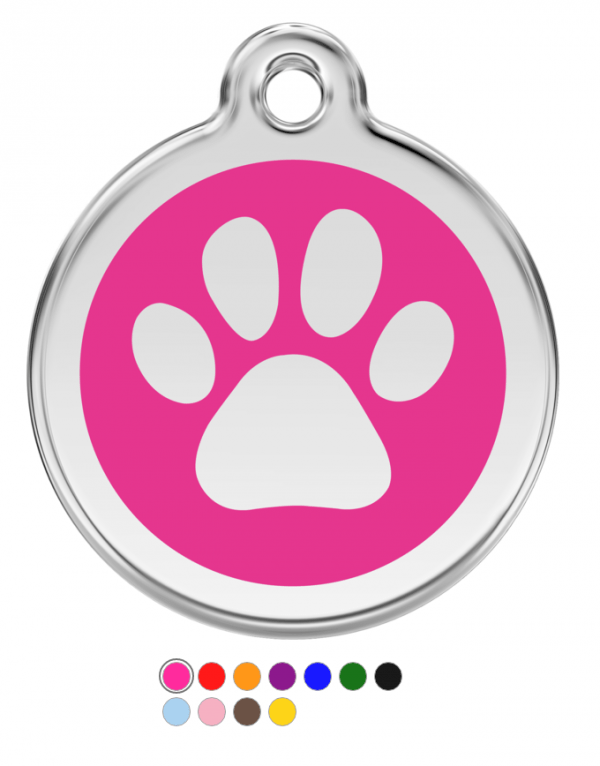 Pawprint Enamel  Pet Tag Medium - Image 9