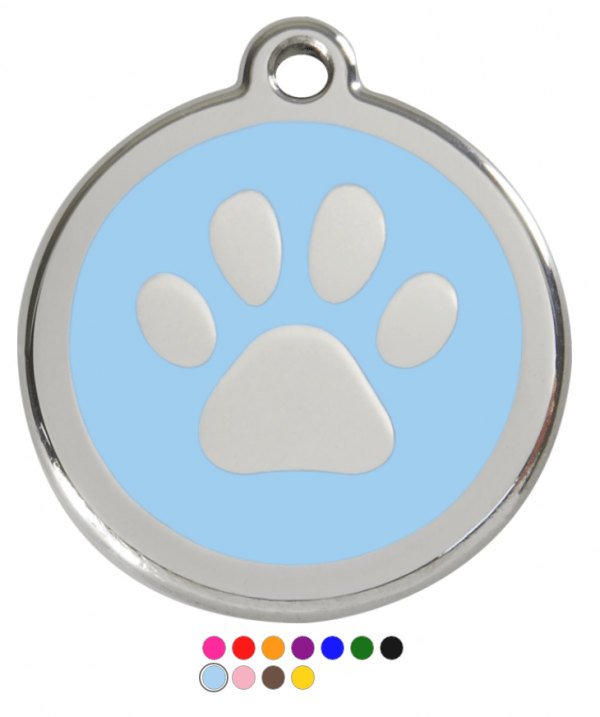 Pawprint Enamel  Pet Tag Medium - Image 5