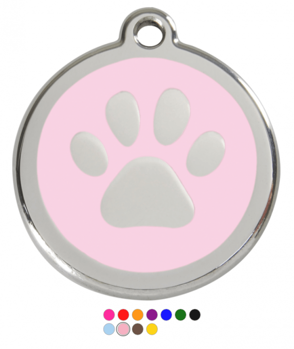 Pawprint Enamel  Pet Tag Medium - Image 10