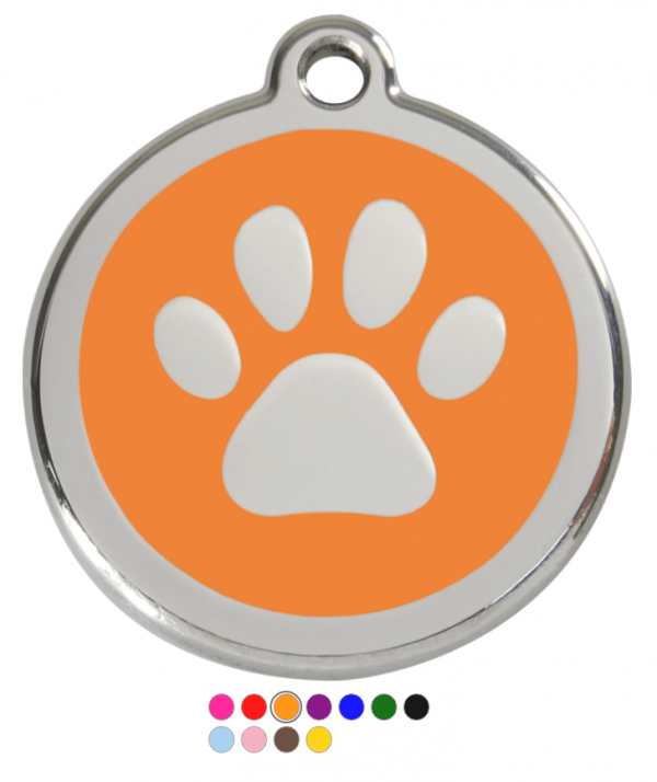 Pawprint Enamel  Pet Tag Medium - Image 7