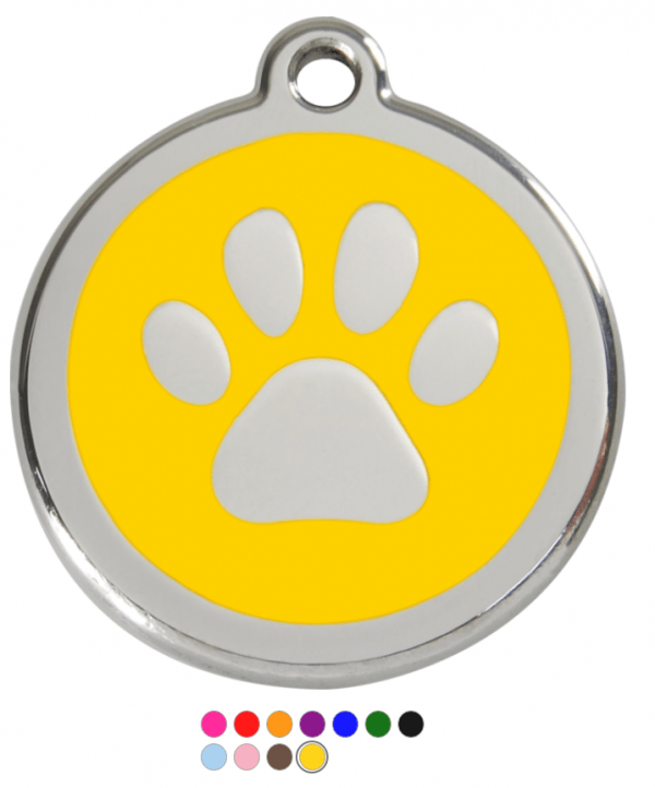 Pawprint Enamel  Pet Tag Medium - Image 8